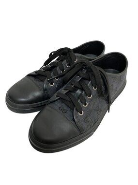 Gucci GG Canvas Leather Low-Top Sneakers Black Spring Summer Fall Winter